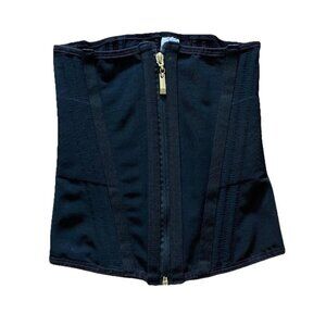 Zipper Waist Trainer Black Small Shapewear